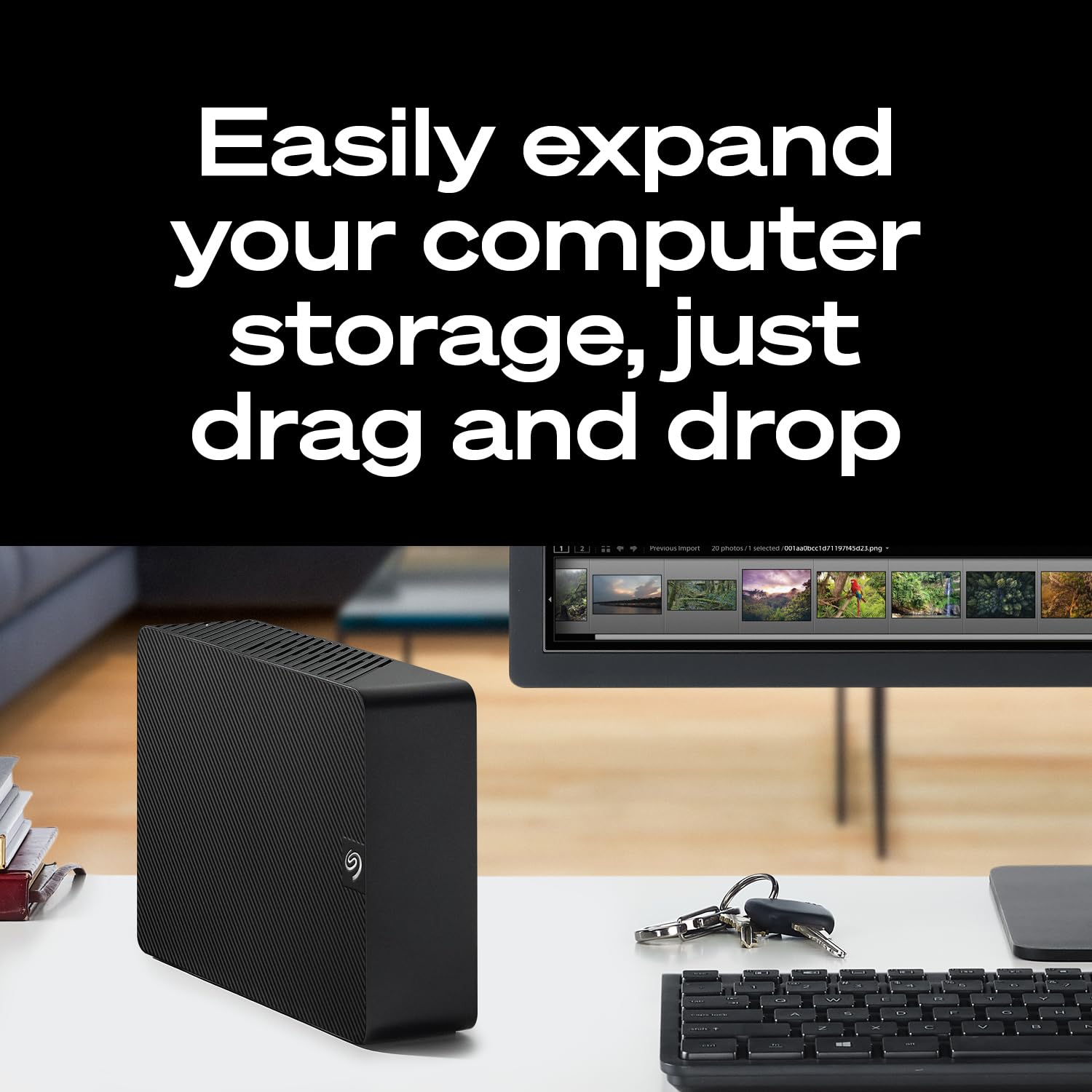 SEAGATE 28TB EXPANSION DESKTOP USB 3.0 EXTERNAL HARD DRIVE STKP28000400 - Image 3