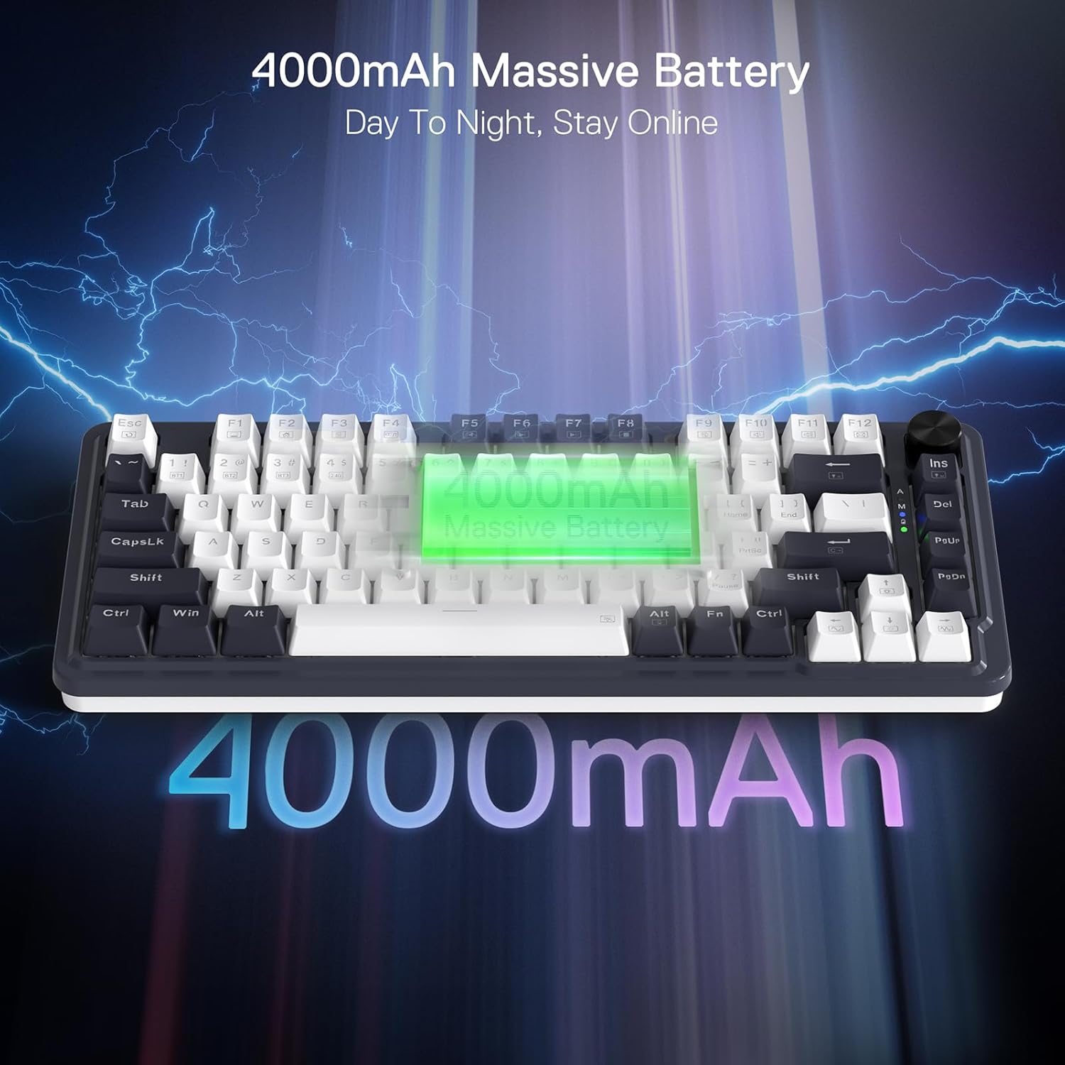 REDRAGON UCAL MAX K673 75% HOT SWAP WIRELESS MECHANICAL GAMING KEYBOARD K673WB-RGB-M - Image 7
