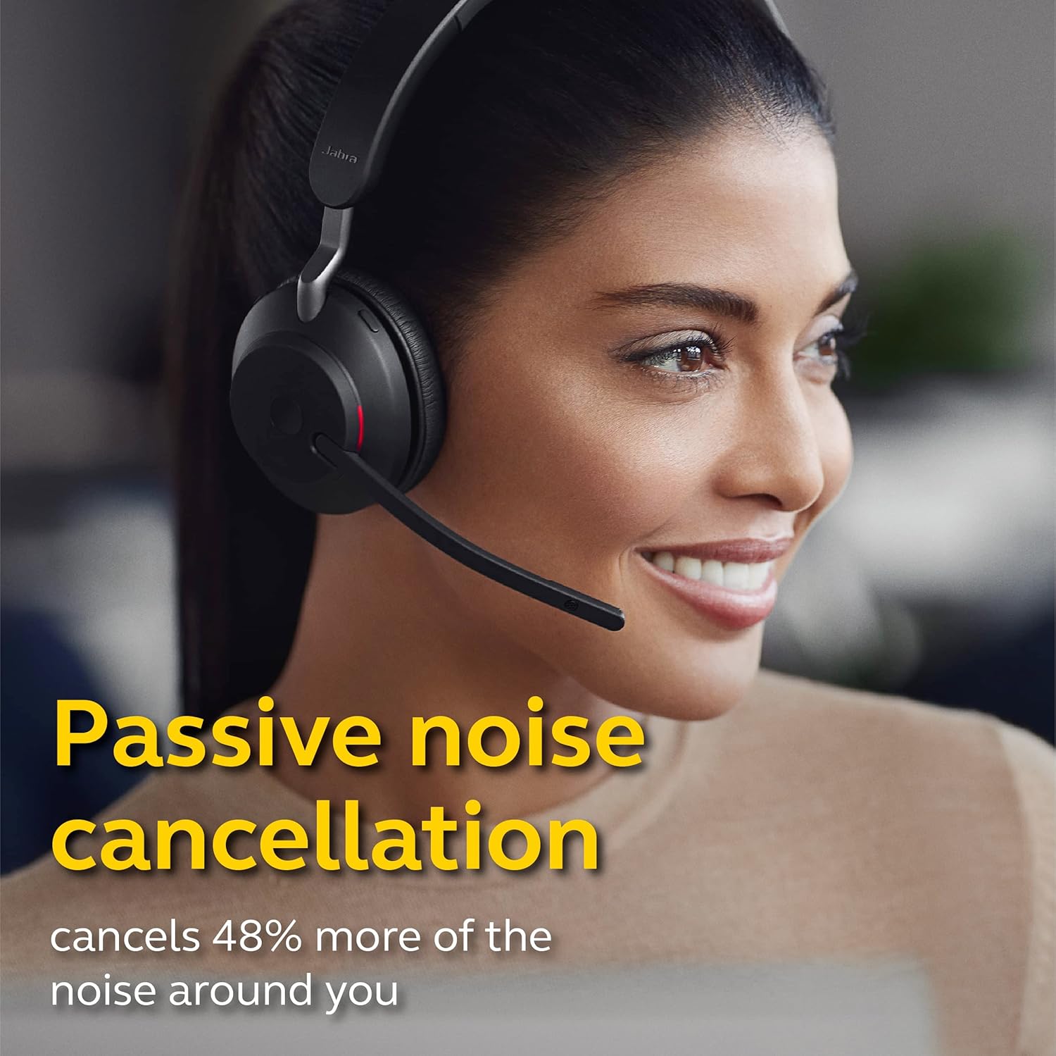 JABRA EVOLVE 2 65MS STEREO WIRELESS HEADSET USB A BLACK 26599-999-999 - Image 2