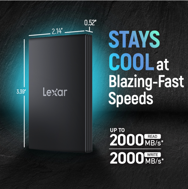 LEXAR ARMOR 700 PORTABLE SSD 4TB USB 3.2 GEN 2X2 UP TO 2000MBS-2000MBS LAR700X004T-RNBNG - Image 2