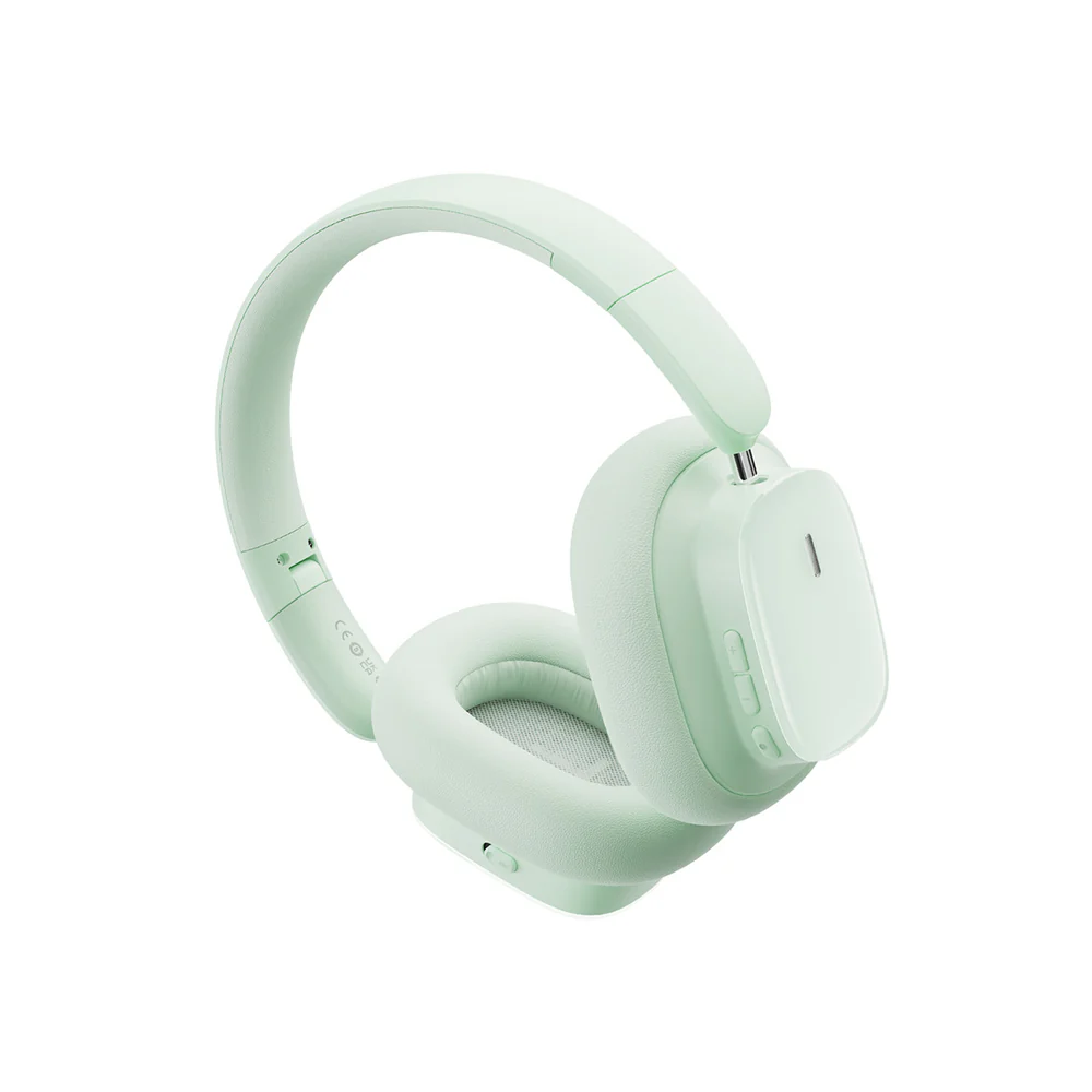 BASEUS BOWIE H1I NOISE CANCELLATION WIRELESS HEADPHONE NATURAL GREEN - Image 6
