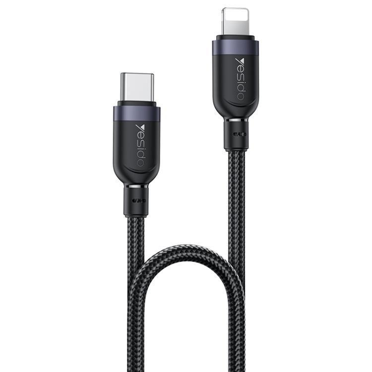 YESIDO 27W USB-C TO LIGHTNING CABLE 1.2M BLACK CA189 - Image 2