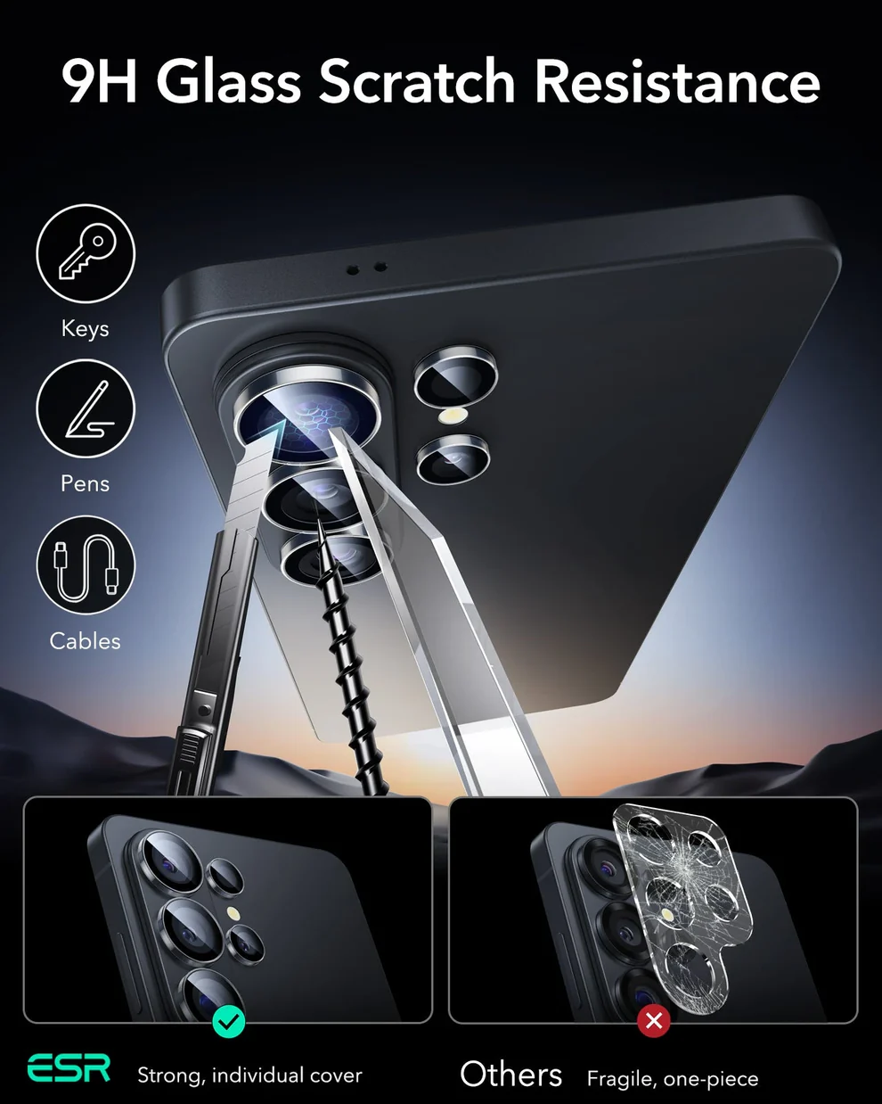 ESR CYBER TOUGH MAGNETIC CASE (STASH STAND) COMPATIBLE WITH S26 ULTRA BLACK - Image 15
