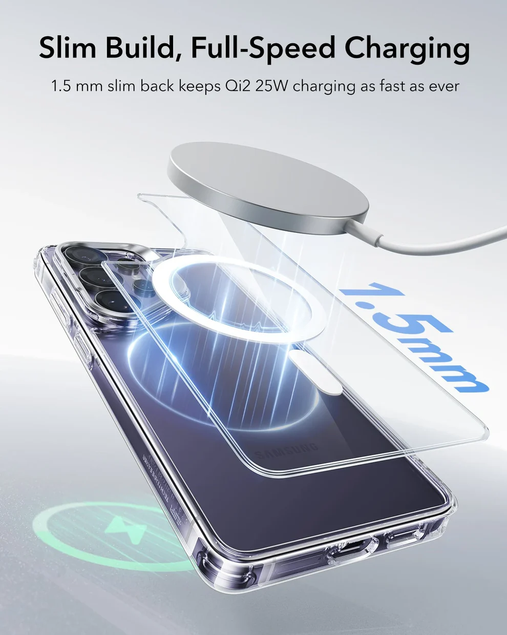 ESR CLASSIC HYBRID MAGNETIC CASE COMPATIBLE WITH S26 ULTRA CLEAR - Image 7