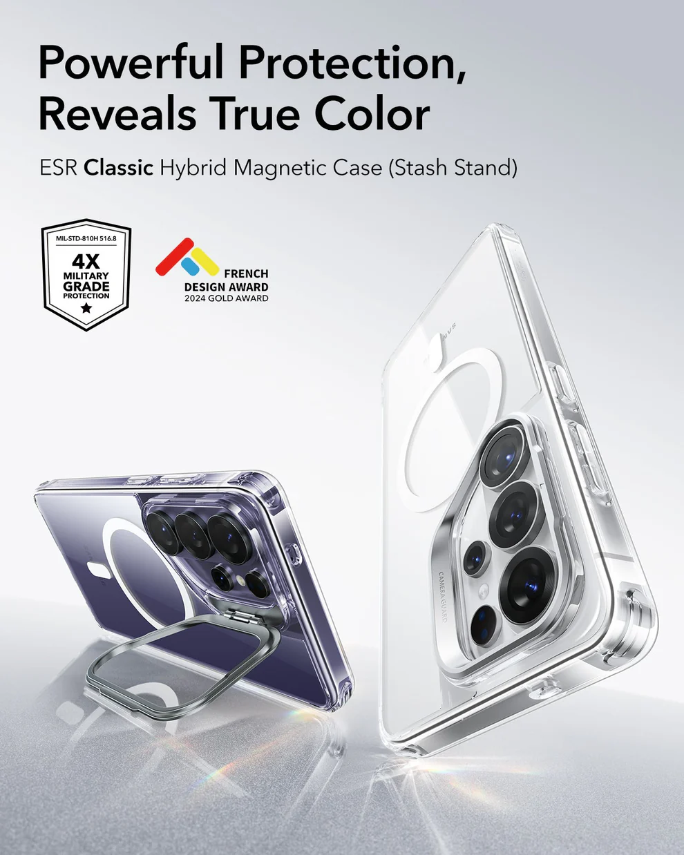 ESR CLASSIC HYBRID MAGNETIC CASE COMPATIBLE WITH S26 ULTRA CLEAR - Image 2