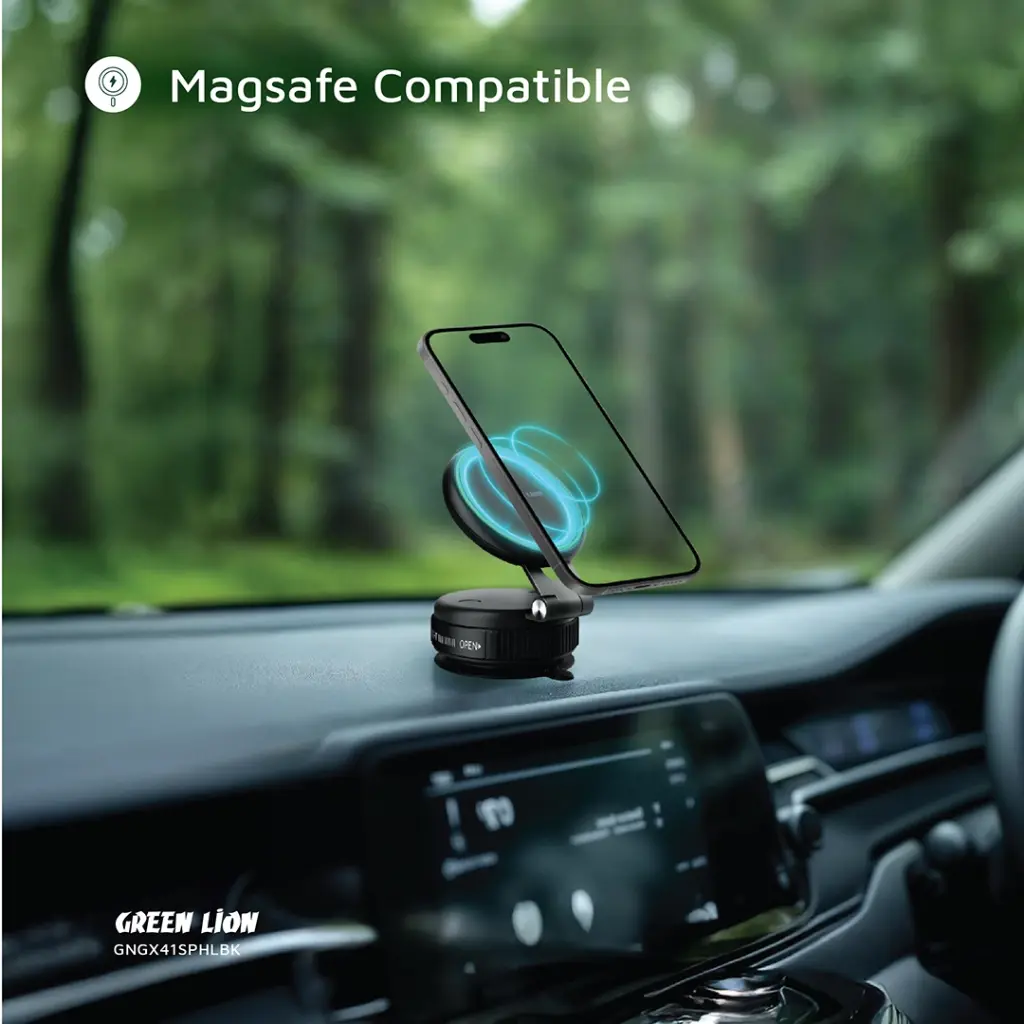 GREEN LION GX-41 MAGSAFE SUCTION PHONE HOLDER BLACK GNGX41SPHLBK - Image 6