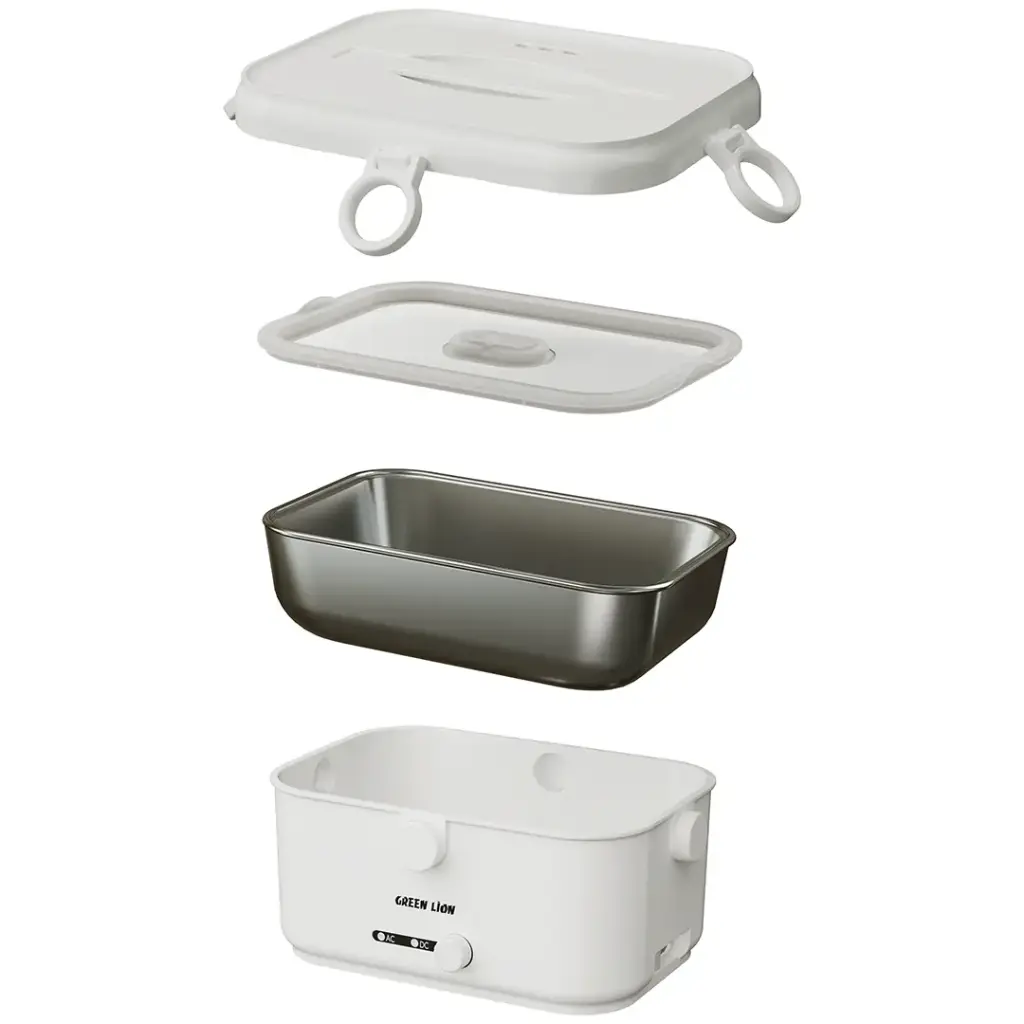 GREEN LION LUNCH MATE ELECTRIC LUNCH BOX 1.8L WHITE GNLCHMTEWH - Image 2