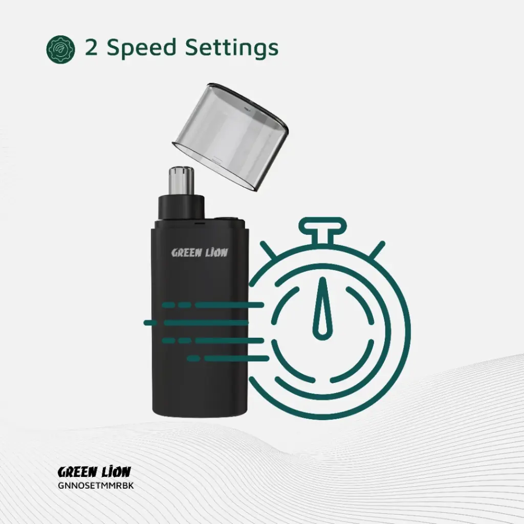 GREEN LION NOSE PRO NOSE AND EAR TRIMMER BLACK GNNOSETMMRBK - Image 3