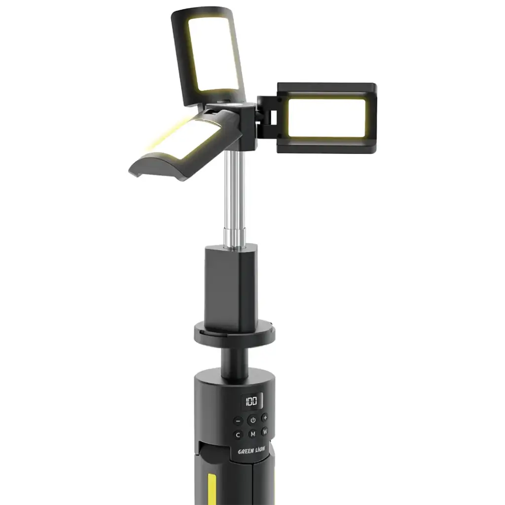 GREEN LION TRIO BEAM TRIPOD CAMPING LIGHT BLACK GNTBCL7CLBK - Image 2