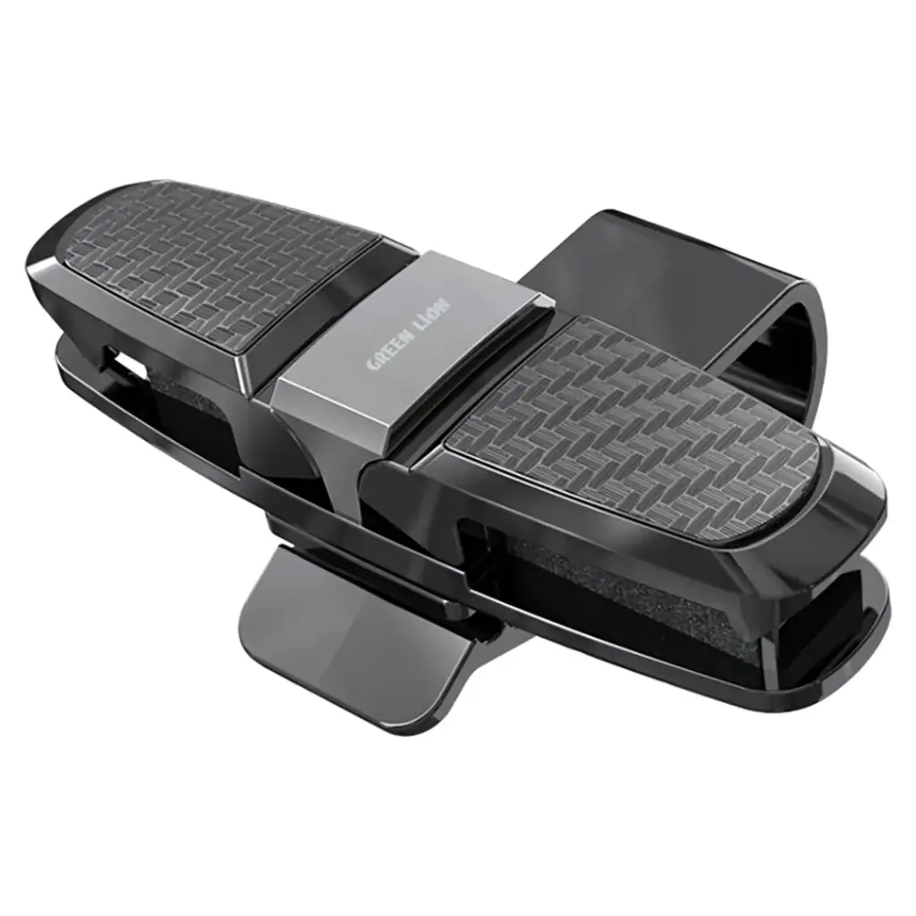 GREEN LION VISOR GUARD CAR SUNGLASSES HOLDER BLACK GNVSRSGHRBK - Image 2
