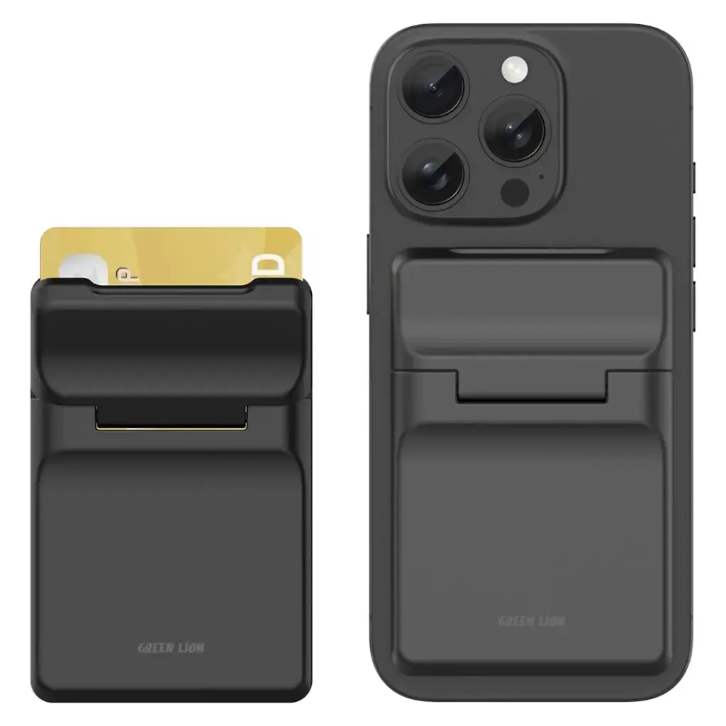 GREEN LION W3 MAGSAFE WALLET CARD HOLDER BLACK GNW3MGHLDBK - Image 3