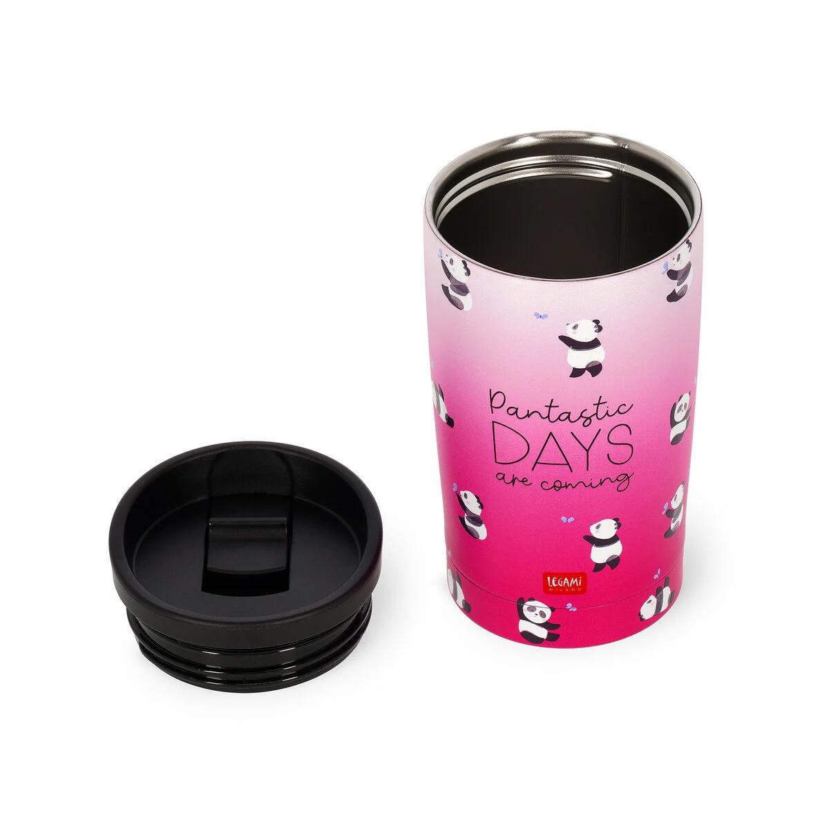 LEGAMI HOT AND COLD VACCUM BOTTLES PANTASTIC DAYS 275ML PINK - Image 3
