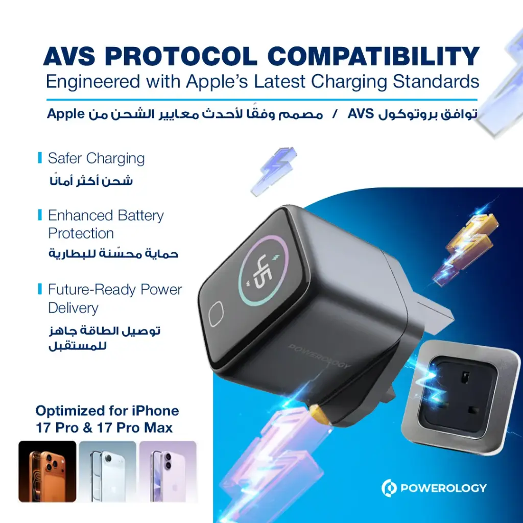 POWEROLOGY VOLTFLOW 100W AVS GAN WALL CHARGER GRAY PWCUQC070GY - Image 3