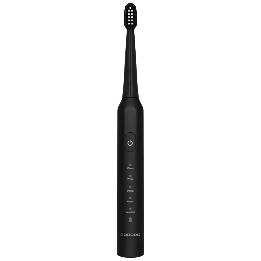 PORODO LIFESTYLE W-SONIC ELETRIC TOOTHBRUSH BLACK PDLFST200BK - Image 3