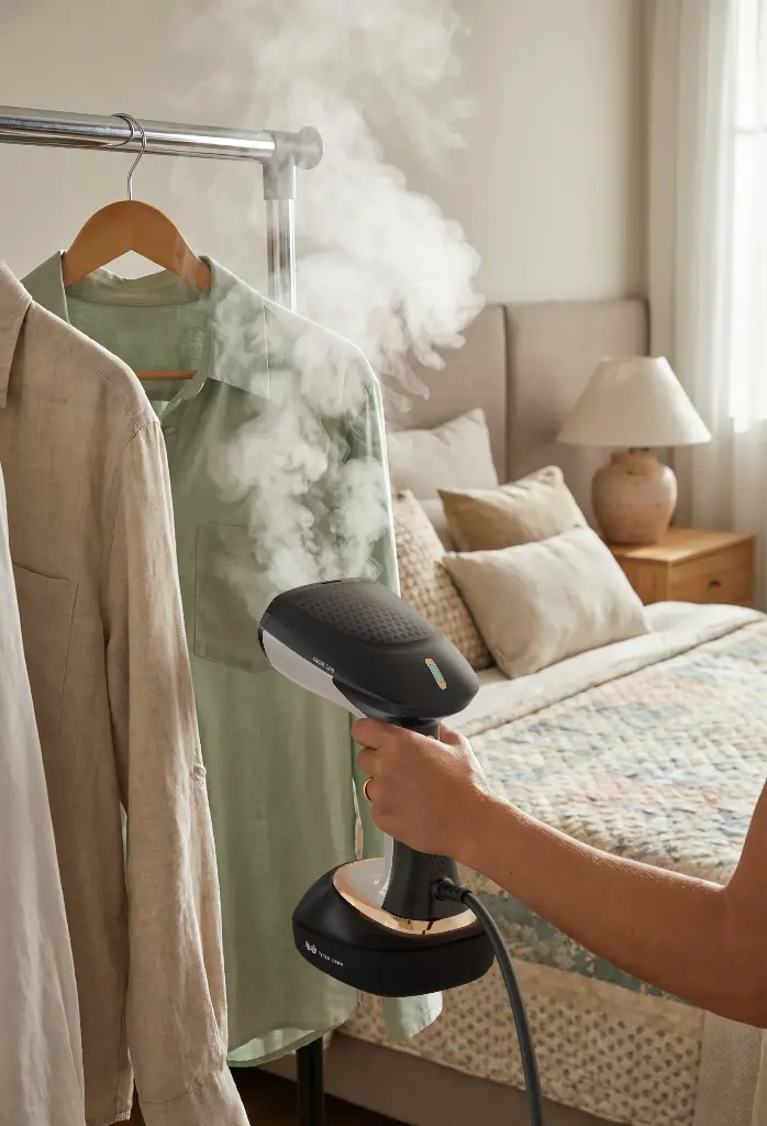 GREEN LION STEAM MASTER BX 350 GARMENT STEAMER DRY IRON 1600W BLACK GNBX350GSTBK - Image 4