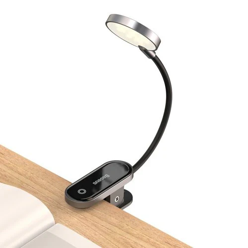 BASEUS COMFORT READING MINI CLIP LAMP DARK GREY DGRAD-0G-GY - Image 2