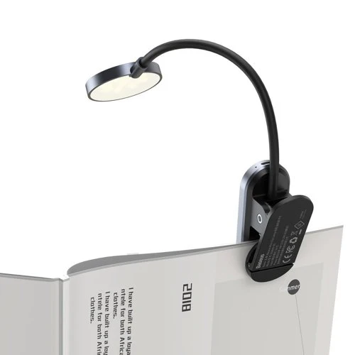 BASEUS COMFORT READING MINI CLIP LAMP DARK GREY DGRAD-0G-GY - Image 5