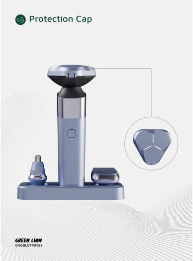 GREEN LION GBLADE HAIR & NOSE TRIMMER SHAVER GRAY GNGBLDTRIMGY - Image 4