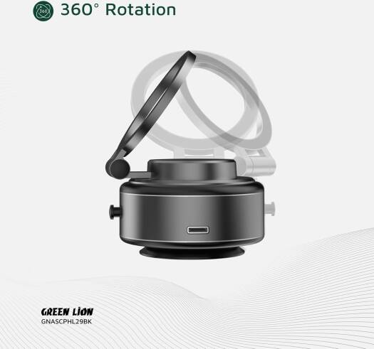 GREEN LION AUTO SUCTION PHONE HOLDER MATTE BLACK GX-29 GNASCPHL29BK - Image 6