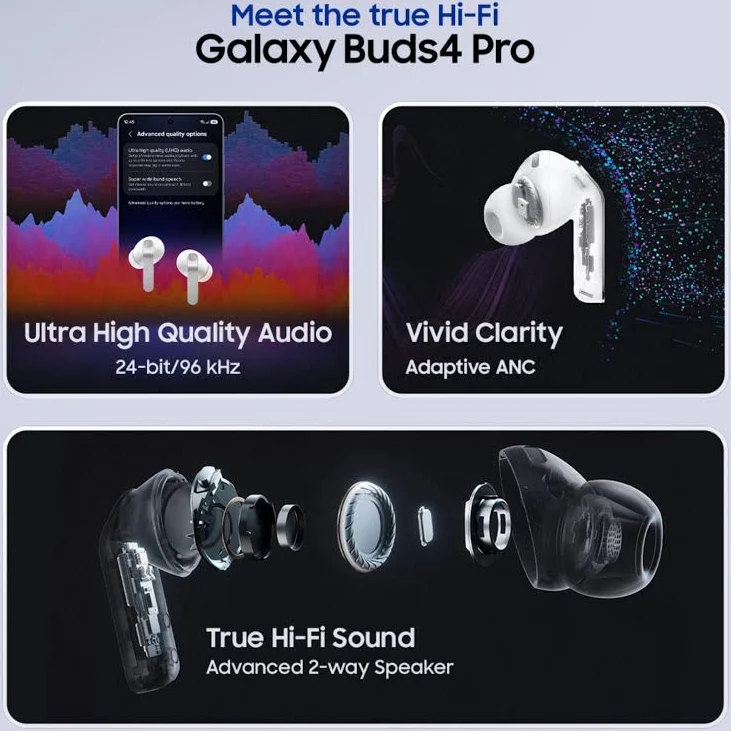 SAMSUNG GALAXY BUDS 4 WHITE SM-R540 - Image 8