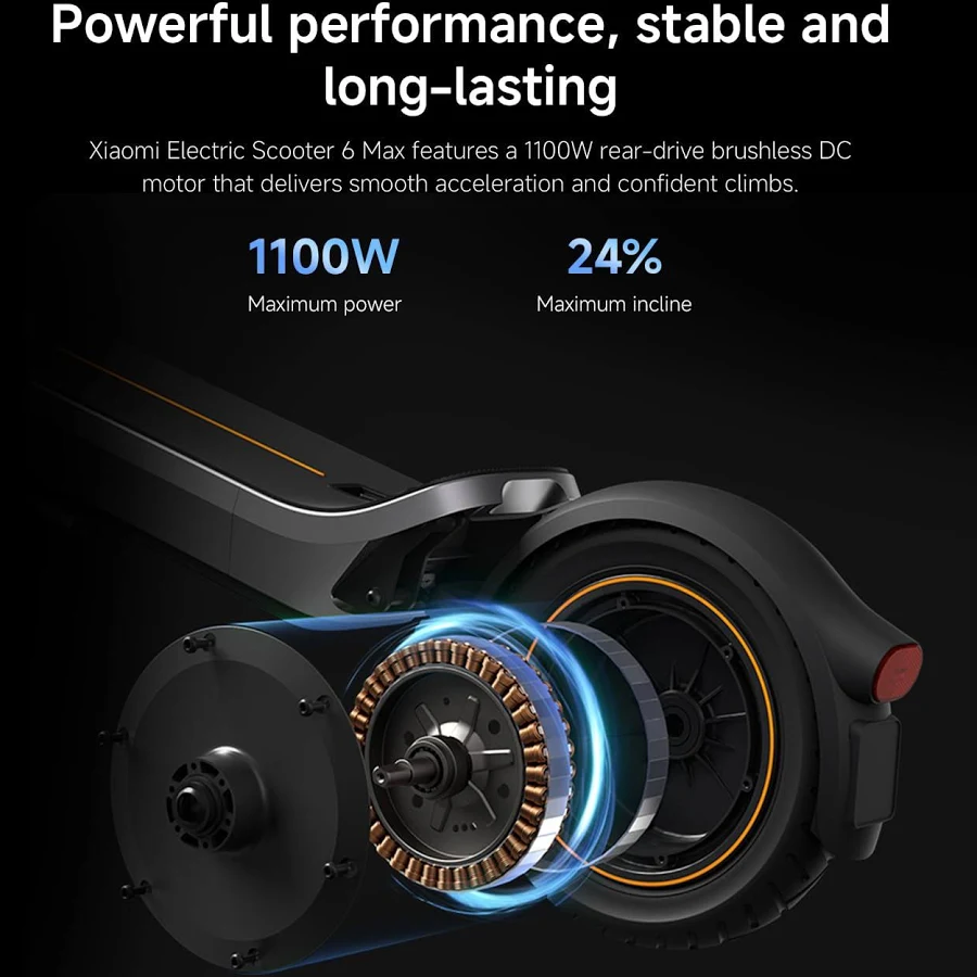MI XIAOMI ELECTRIC SCOOTER 6 MAX GREY DDHBC06XB - Image 3