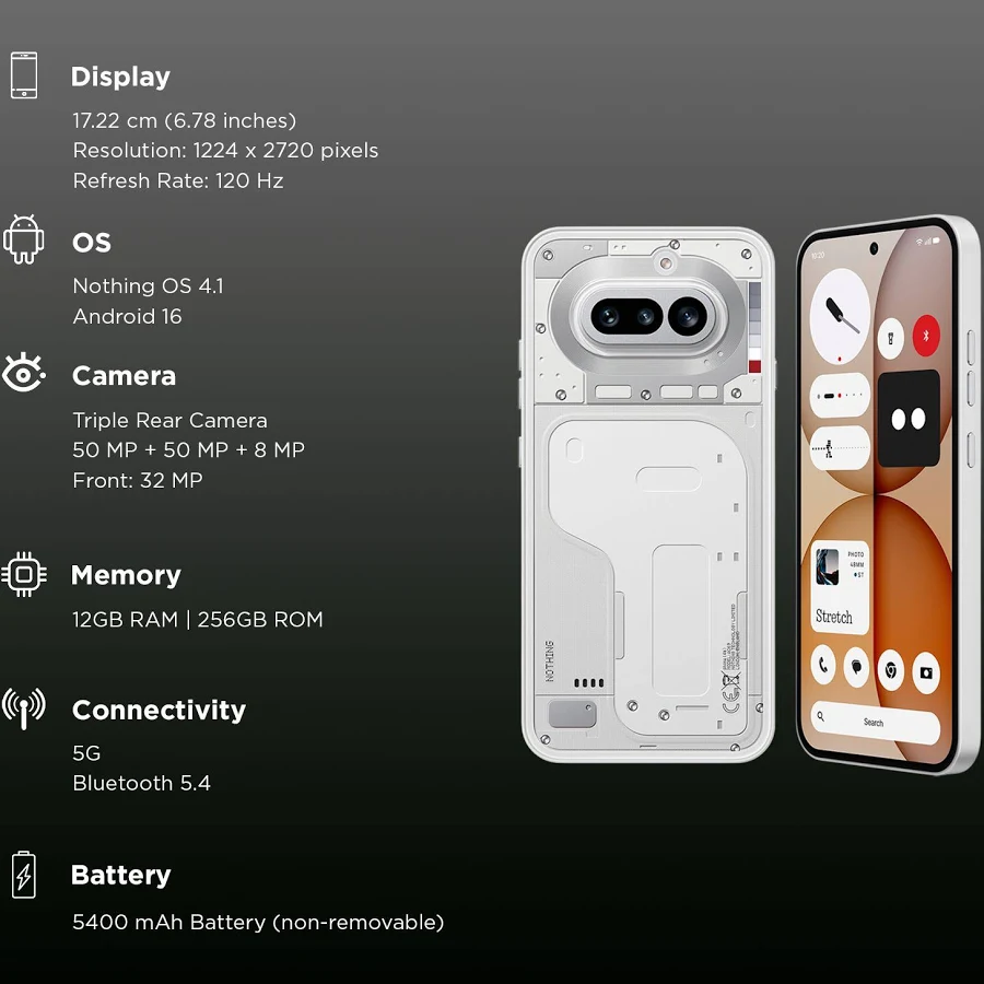 NOTHING PHONE 4A 12GB-256GB WHITE - Image 5