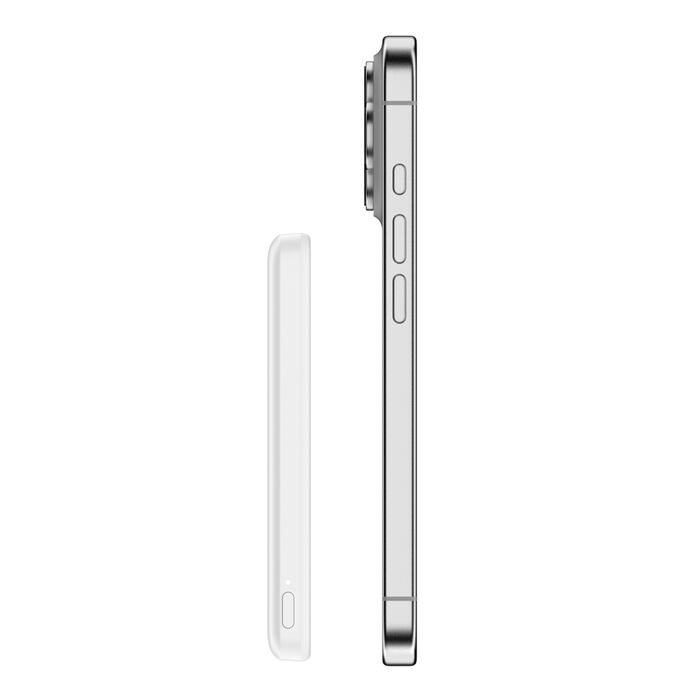 BELKIN BOOST CHARGE ULTRA SLIM MAGNETIC 7.5W WIRELESS POWER BANK 5K WHITE BPD010HQWH - Image 6