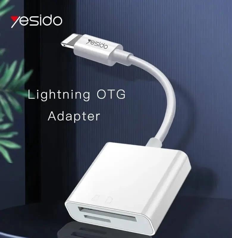 YESIDO 2 IN 1 OTG ADAPTER WHITE GS11 - Image 3