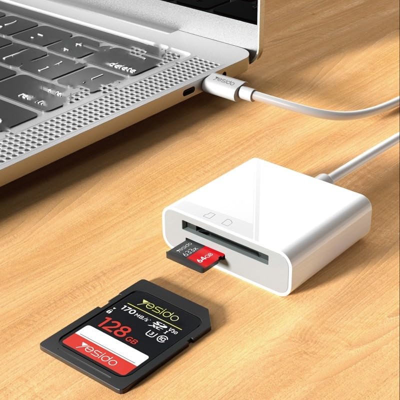 YESIDO 2 IN 1 OTG ADAPTER WHITE GS11 - Image 4