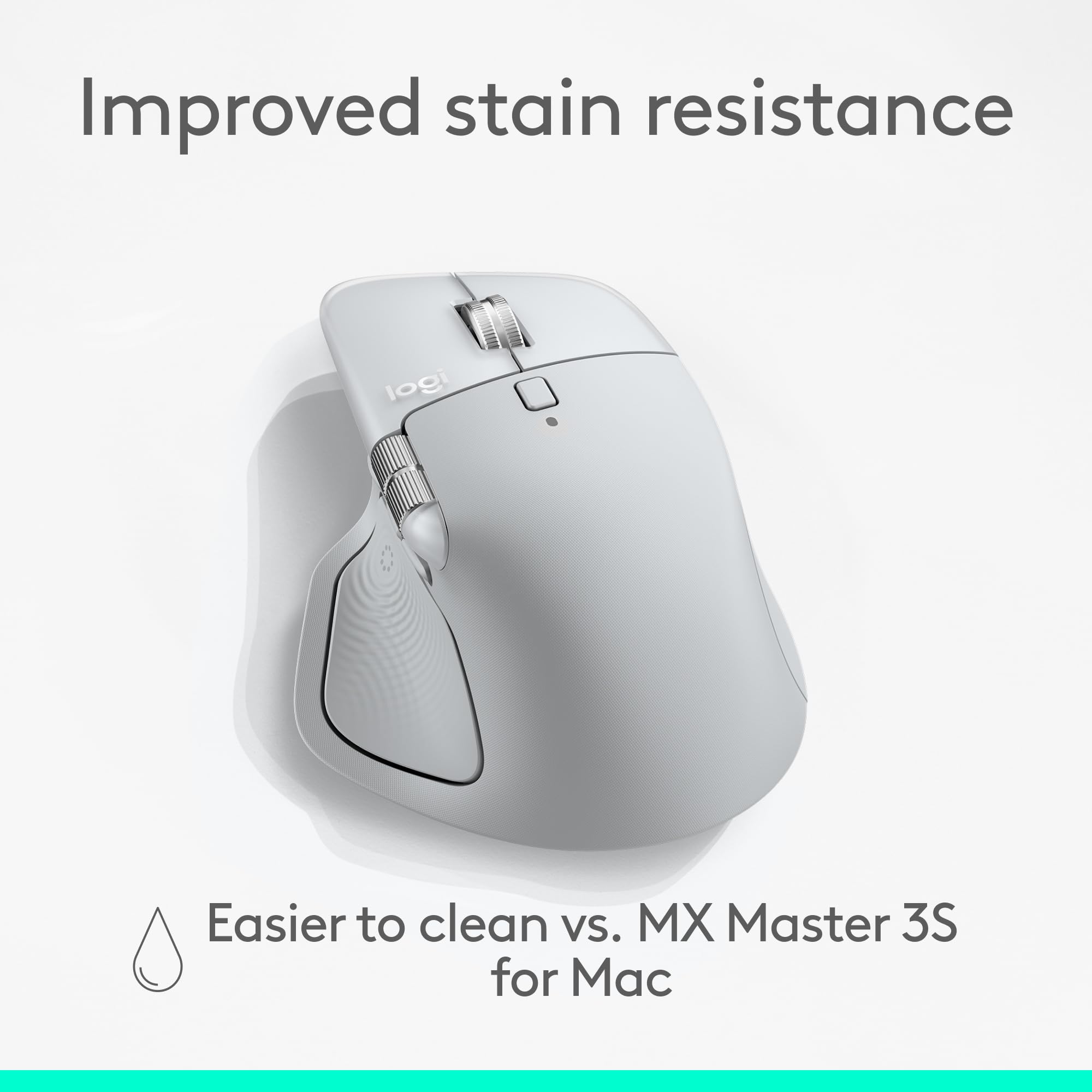 LOGITECH MX MASTER 4 WIRELESS MOUSE PALE GREY 910-007563 - Image 8
