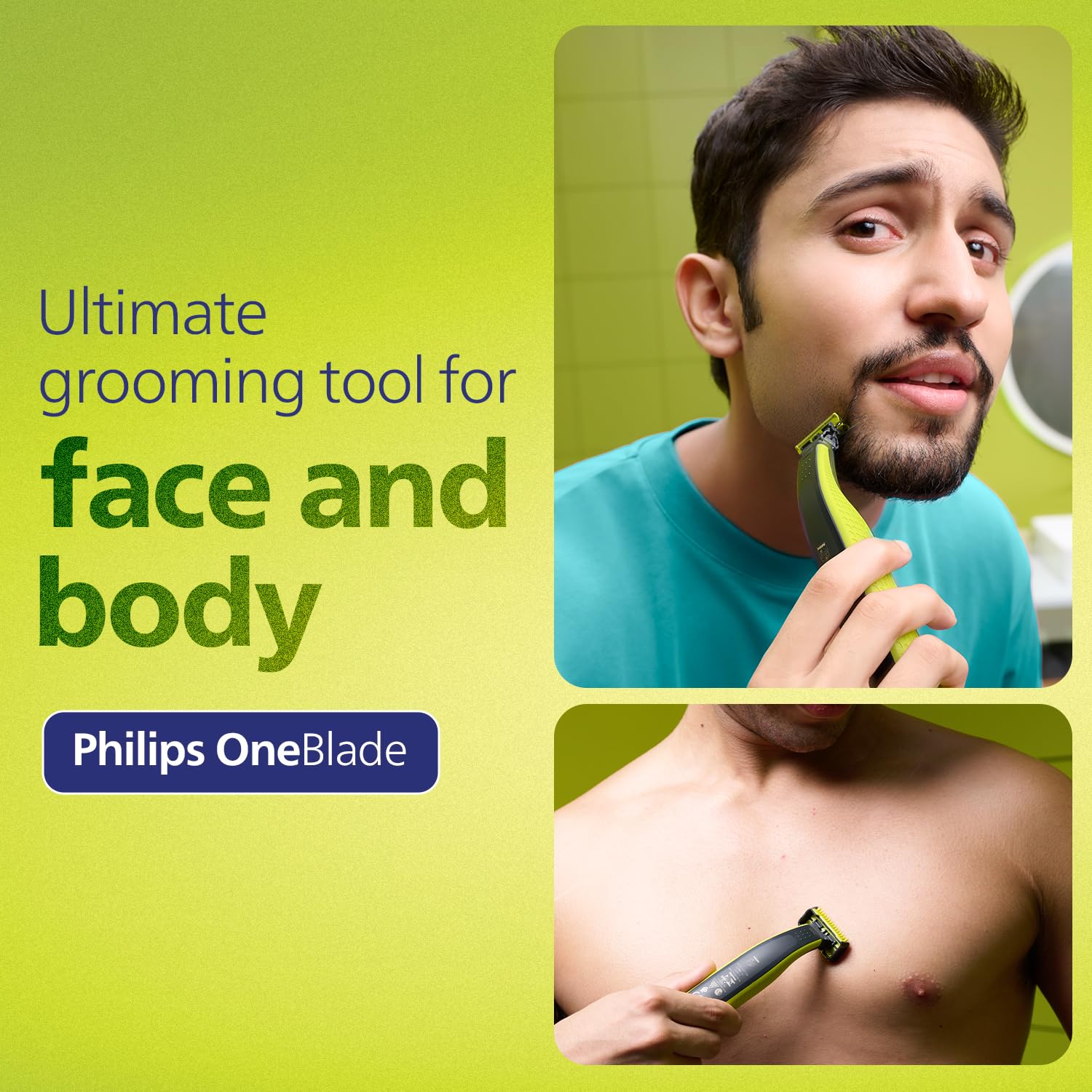 PHILIPS ONE BLADE GROOMING KIT WITH DUAL PROTECTION TECHNOLOGY CHARCOAL GREY QP282410 - Image 2