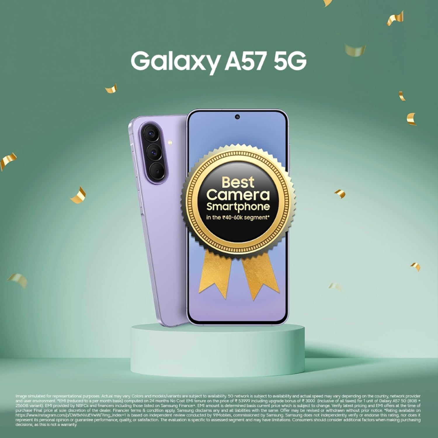 SAMSUNG GALAXY A57 5G 8GB+256GB AWESOME LILAC SM-A576B-DS - Image 3