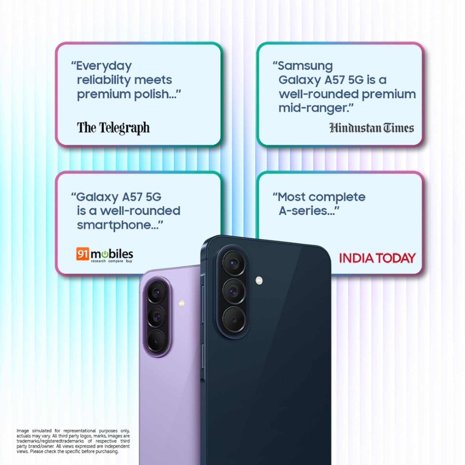 SAMSUNG GALAXY A57 5G 8GB+256GB AWESOME LILAC SM-A576B-DS - Image 4