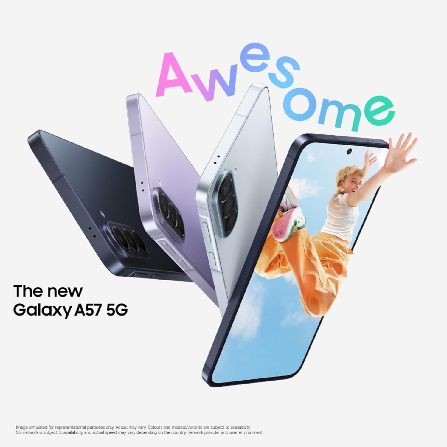 SAMSUNG GALAXY A57 5G 8GB+256GB AWESOME LILAC SM-A576B-DS - Image 2