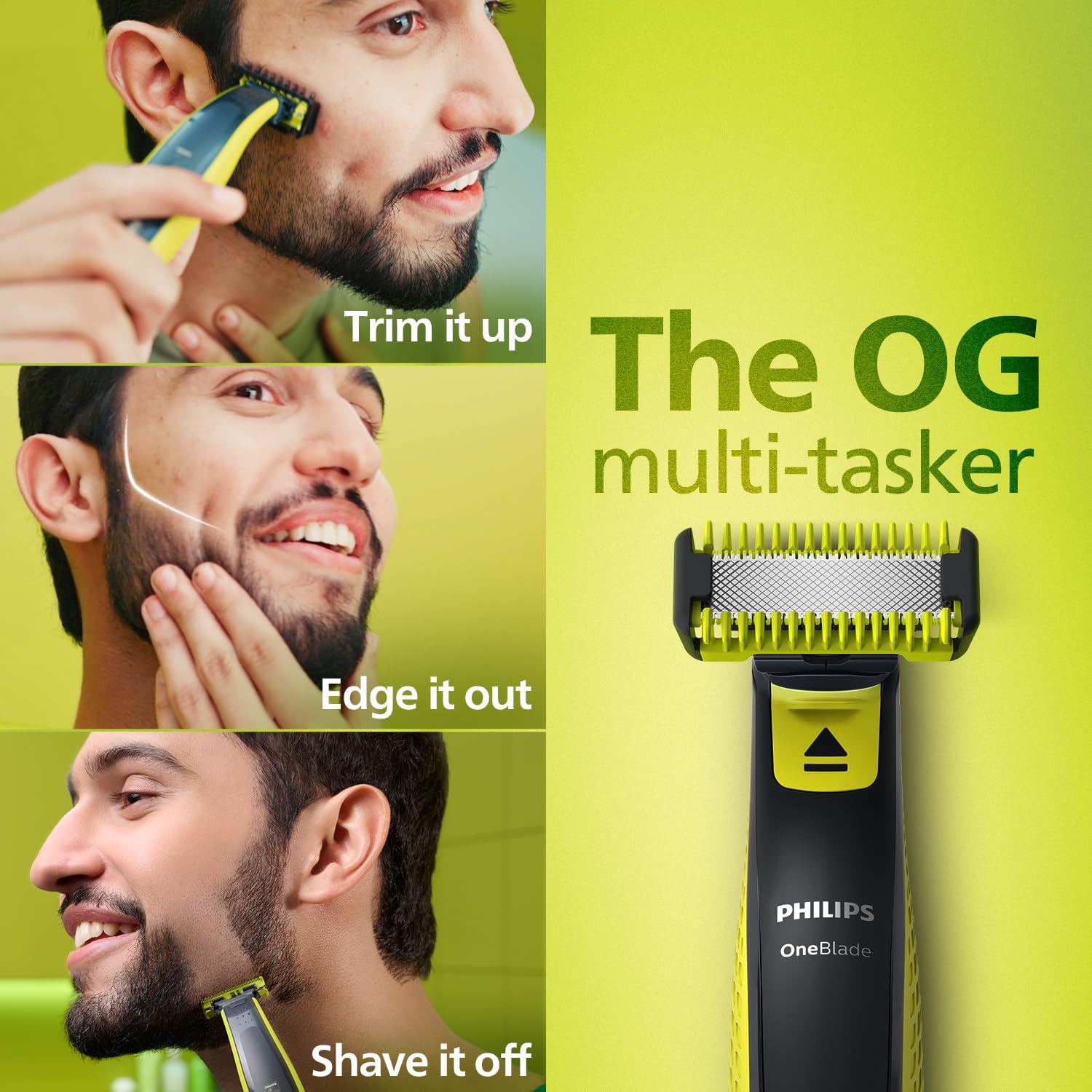 PHILIPS ONE BLADE GROOMING KIT WITH DUAL PROTECTION TECHNOLOGY CHARCOAL GREY QP282410 - Image 3