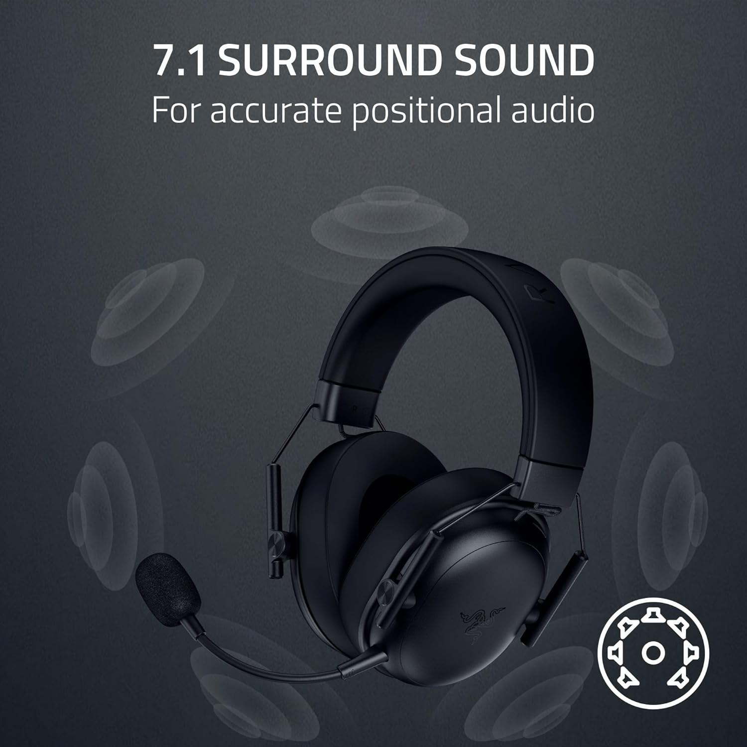 RAZER BLACKSHARK V3 X HYPERSPEED WIRELESS ESPORTS HEADSET RZ04-05420100-R3M1 - Image 9