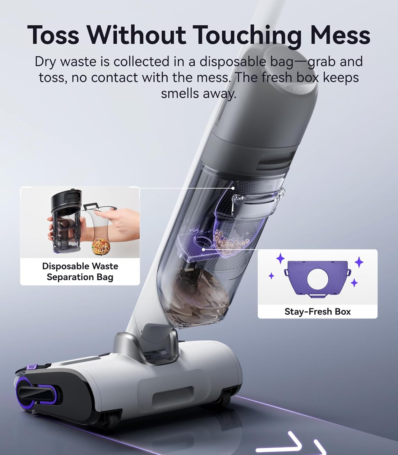NARWAL S30 WET DRY CORDLESS VACUUM CLEANER NRL-S30-WHI - Image 6
