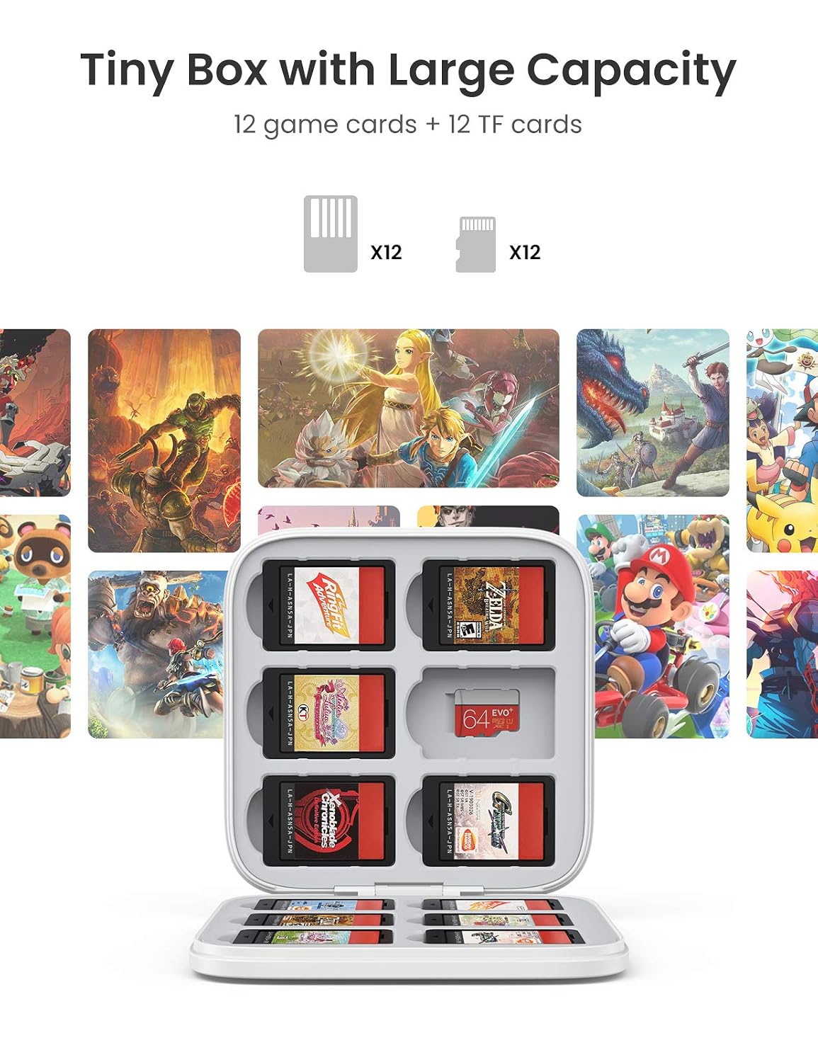 UGREEN GAME CARD BOX FOR SWITCH (12 SLOTS) 30212 - Image 3