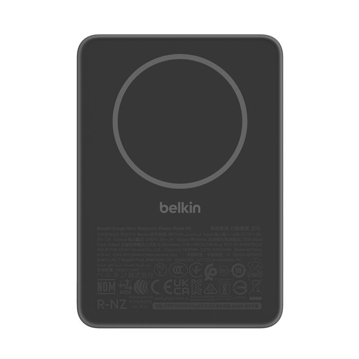 BELKIN BOOST CHARGE ULTRA SLIM MAGNETIC 7.5W WIRELESS POWER BANK 5K BLACK BPD010HQBK - Image 2