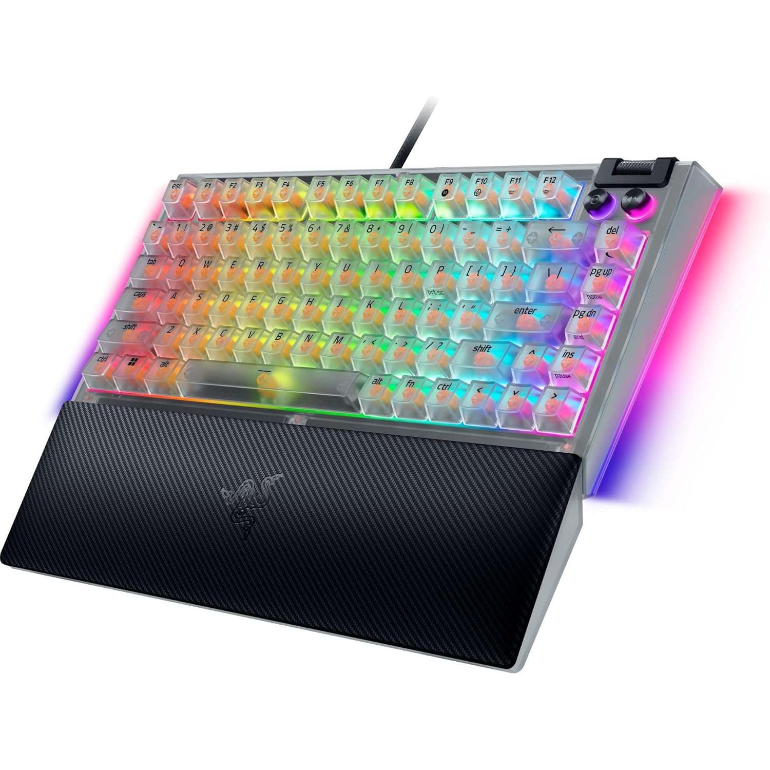 RAZER BLACKWIDOW V4 75% PHANTOM WHITE HOT-SWAP ENABLED MECHANICAL GAMING KEYBOARD RZ03-05003500-R3M1 - Image 9