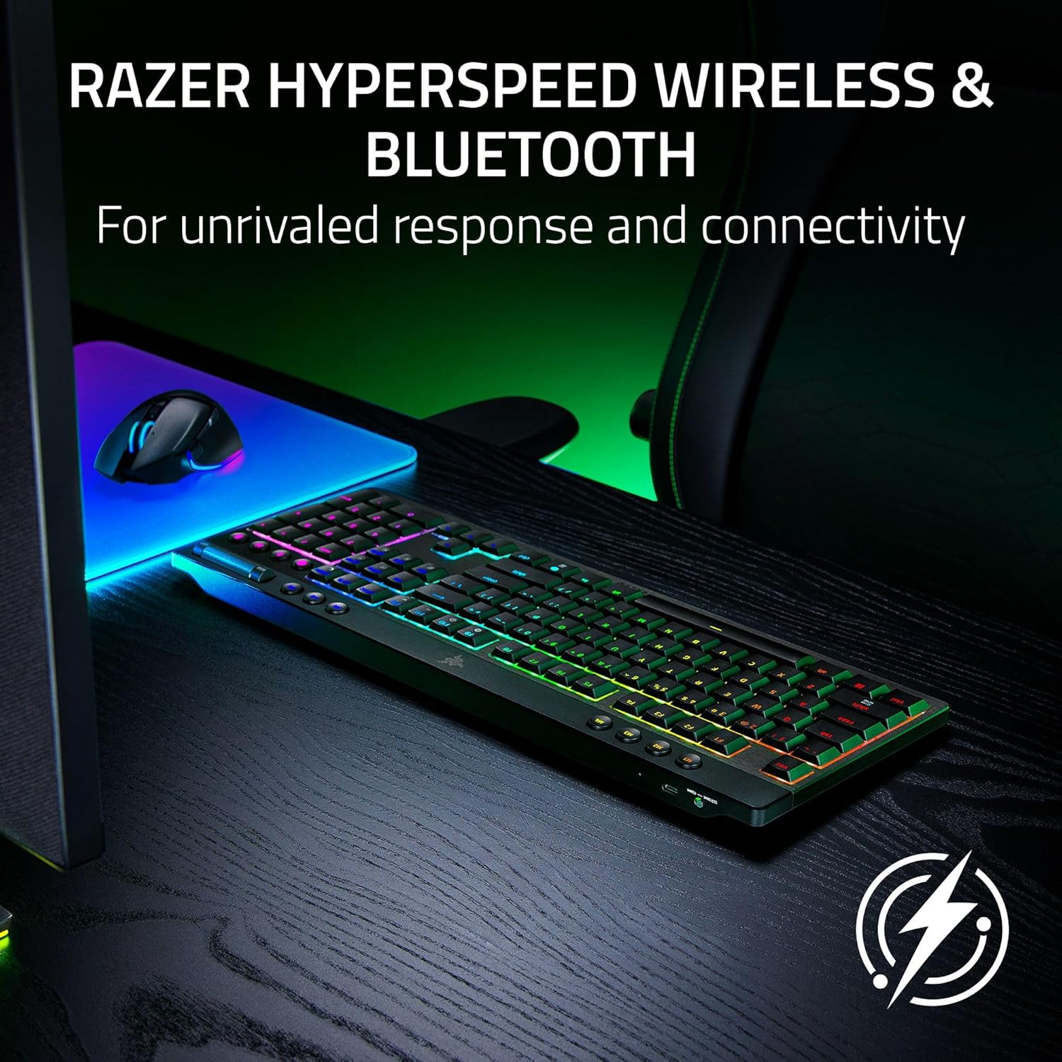 RAZER BLACKWIDOW V4 LOW-PROFILE HYPERSPEED MECHANICAL GAMING KEYBOARD RZ03-05270100-R3M1 - Image 7