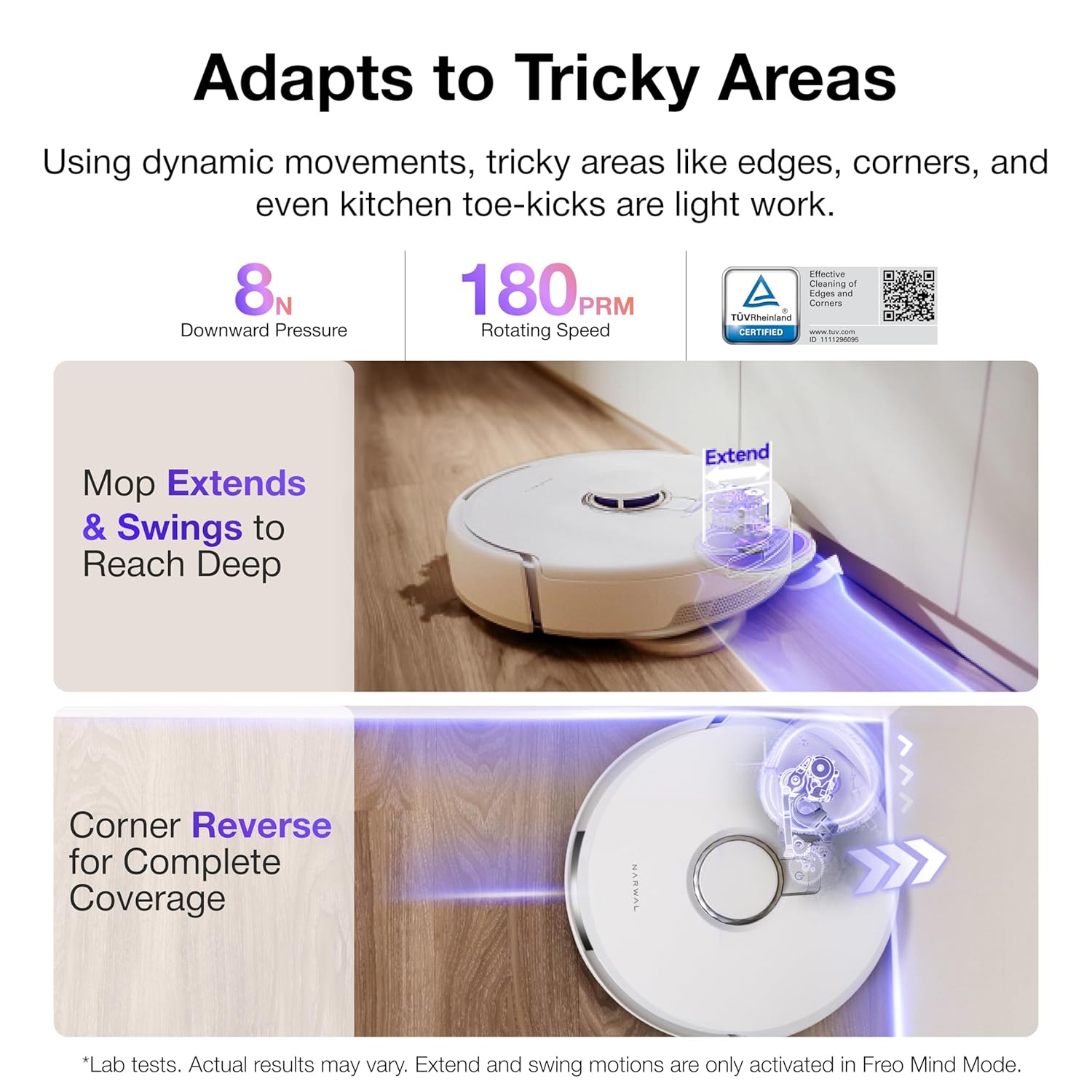 NARWAL FREO X10 PRO ROBOT VACUUM AND MOP COMBO WHITE NRL-RC-FREO-X10PRO-WHI - Image 3