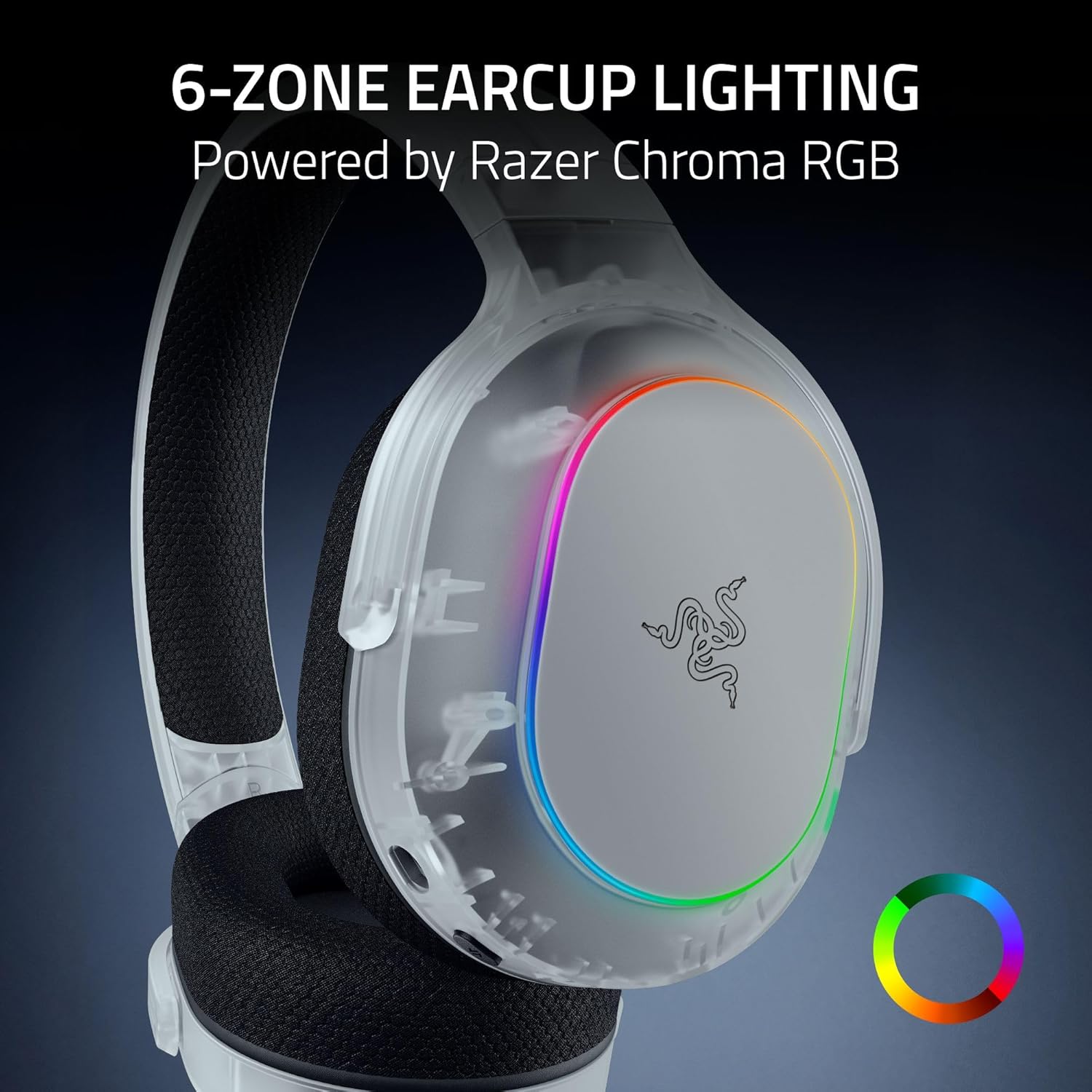 RAZER BARRACUDA X CHROMA WIRELESS GAMING HEADSET PHANTOM WHITE RZ04-05220400-R3M1 - Image 6