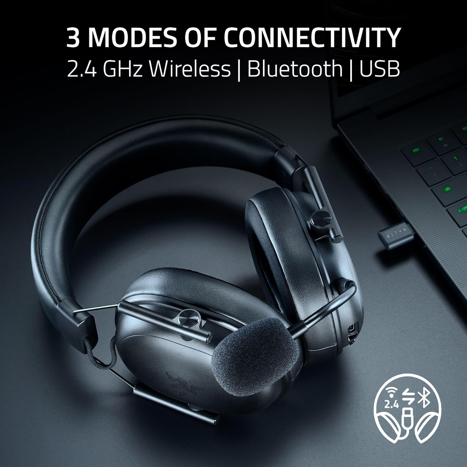 RAZER BLACKSHARK V3 X HYPERSPEED WIRELESS ESPORTS HEADSET RZ04-05420100-R3M1 - Image 8