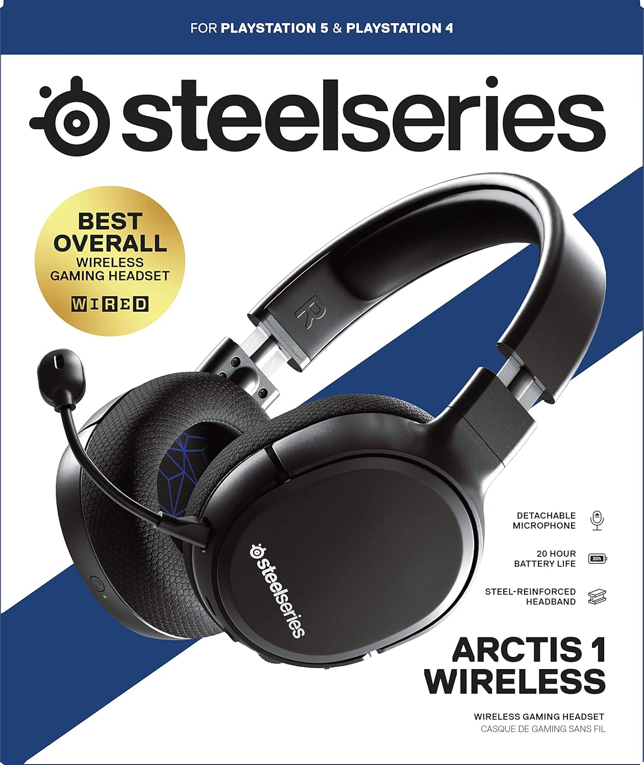 STEELSERIES ARCTIS 1 FOR PS5 WIRELESS GAMING HEADSET 61519 - Image 8