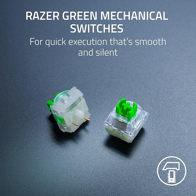 RAZER BLACKWIDOW V4 X MECHANICAL GAMING KEYBOARD GREEN SWITCHES MINECRAFT EDITION RZ03-04704100-R3M1 - Image 3