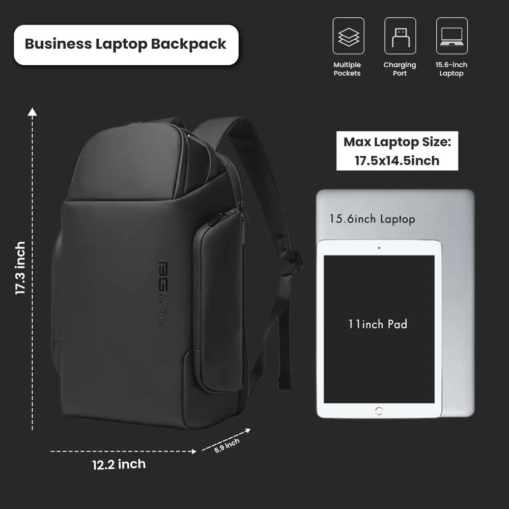 BANGE BACKPACK BLACK BG-7277-15 - Image 3
