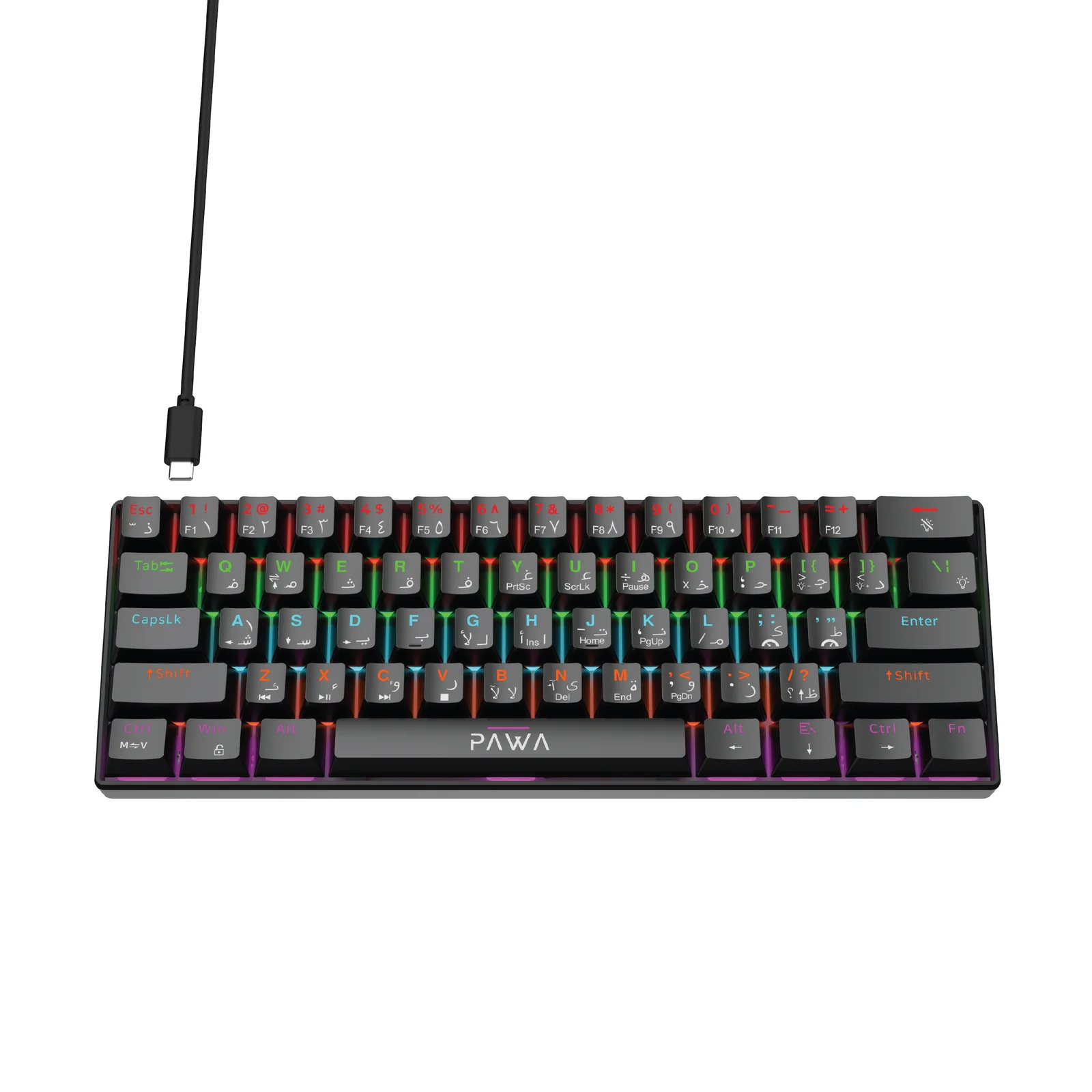 PAWA VANGUARD GAMING SERIES PROFESSIONAL GAMING MECHANICAL WIRED KEYBOARD BLACK PW-VGSWKB25-BK - Image 5