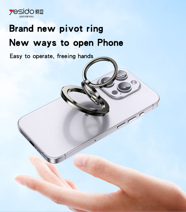 DOUBLE SIDED MAGNETIC MOBILE PHONE HOLDER BLACK - Image 2