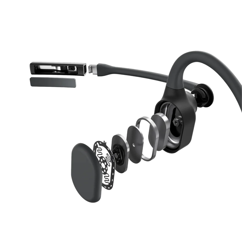 AFTERSHOKZ OPENCOMM 2 2025 UPGRADE BONE CONDUCTION STEREO BLUETOOTH HEADSET BLACK C120 - Image 2